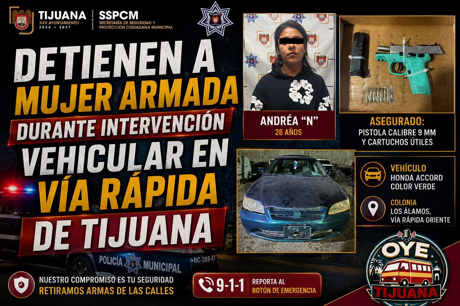MUJER DETENIDA