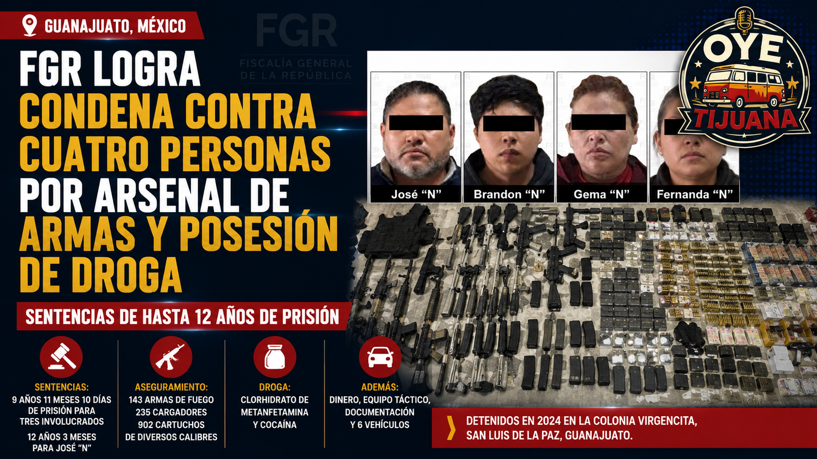 4 DETENIDOS