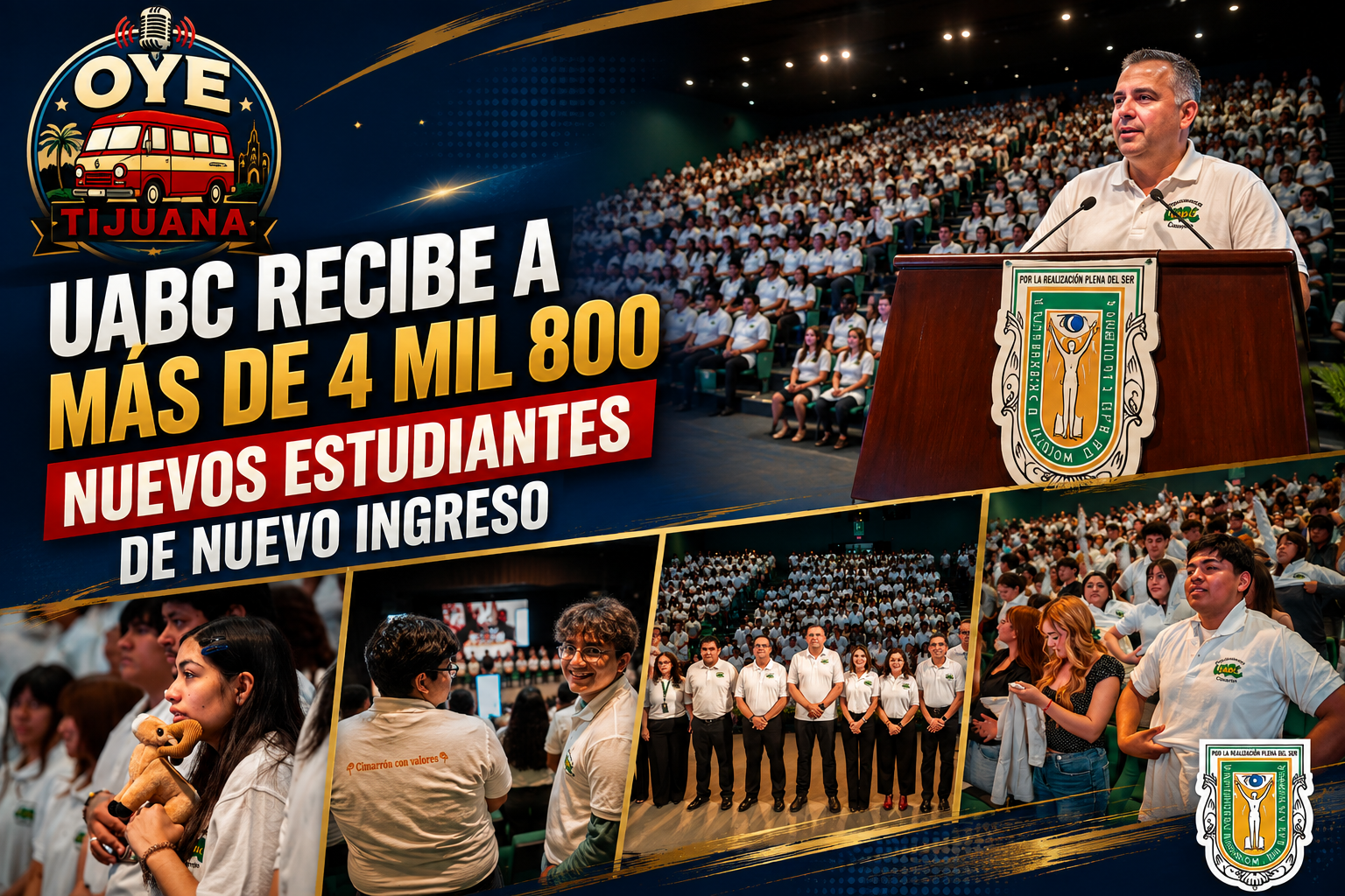UABC recibe a más de 4 mil 800 nuevos estudiantes