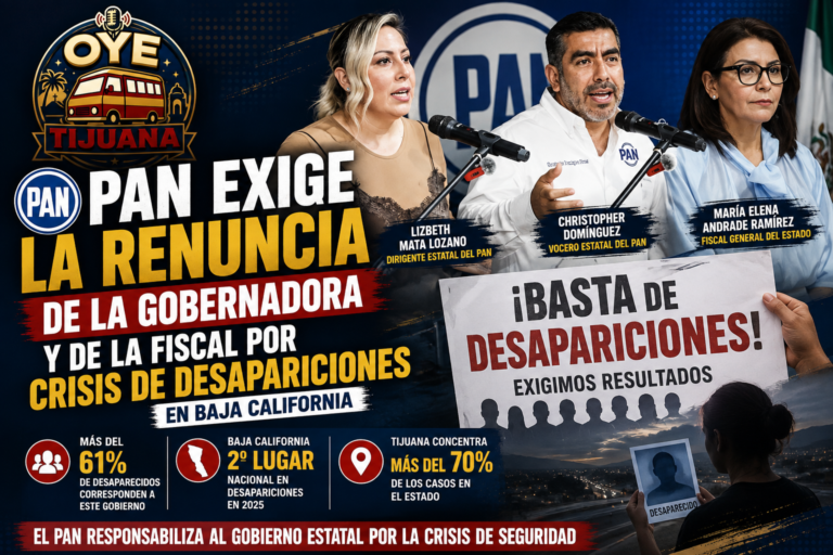 PAN exige renuncia de Marina del Pilar por desapariciones