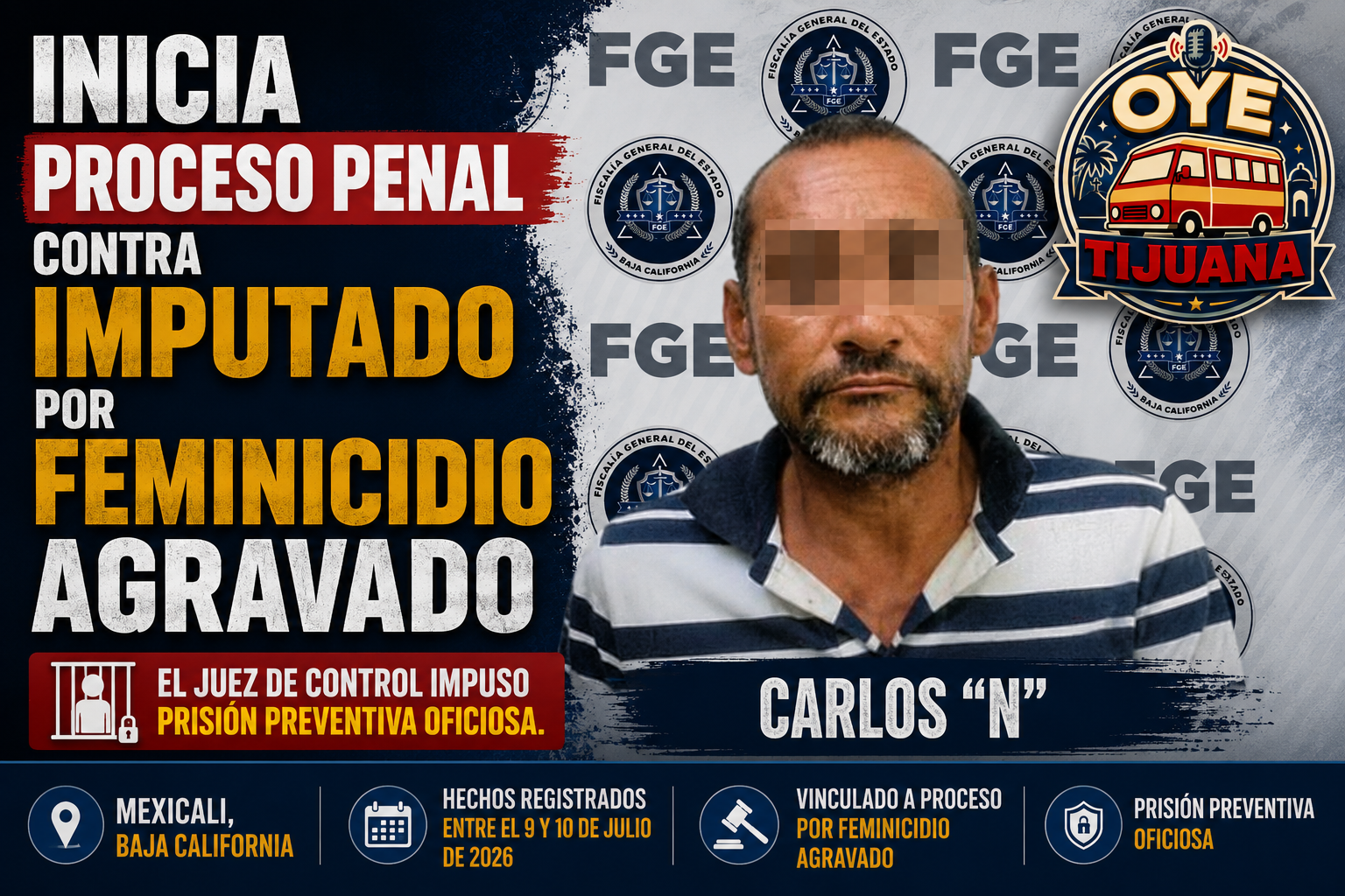 feminicidio agravado en Mexicali