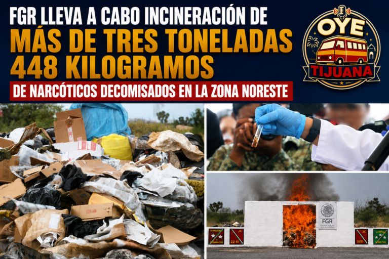 FGR incinera más de 3.4 toneladas de narcóticos decomisados en la zona noreste del país
