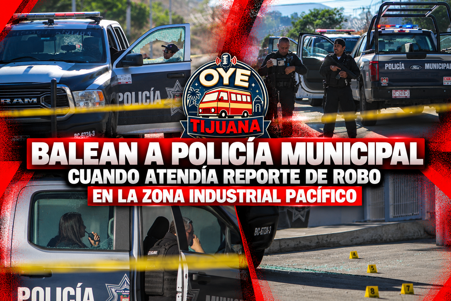 Balacera en zona industrial de Tijuana