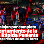 Desalojo nocturno en Vía Rápida