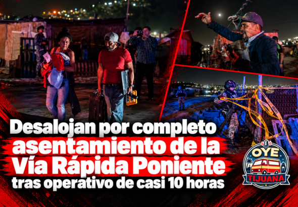 Desalojo nocturno en Vía Rápida
