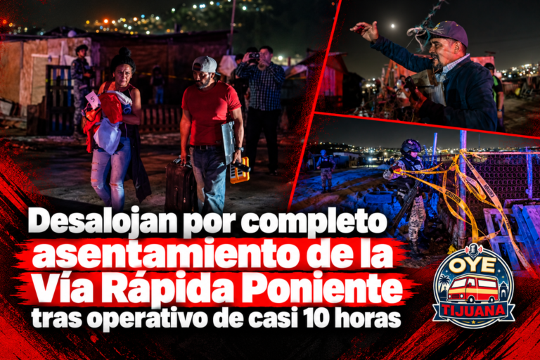 Desalojo nocturno en Vía Rápida