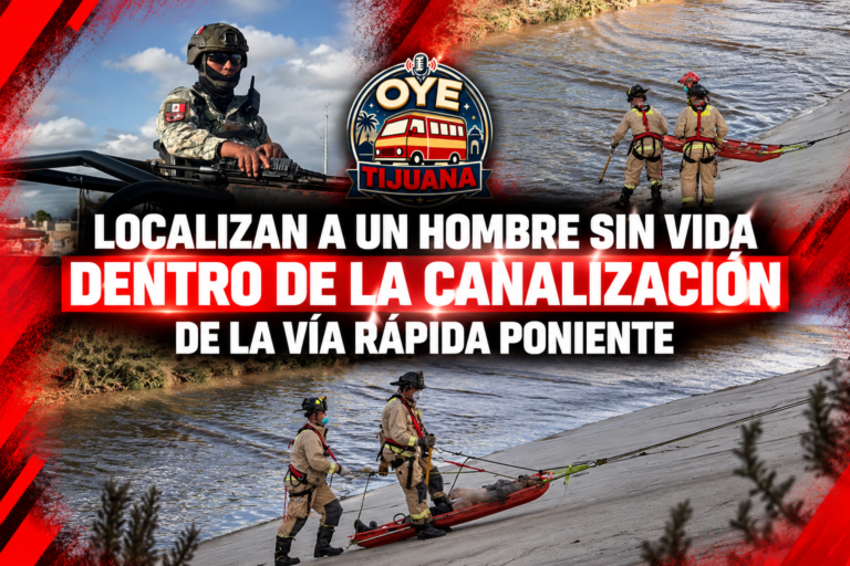 Rescate en canal de Tijuana