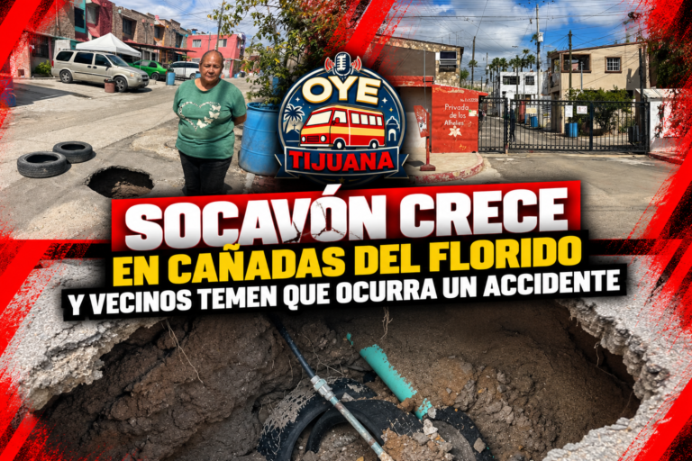 Socavón crece en Cañadas del Florido